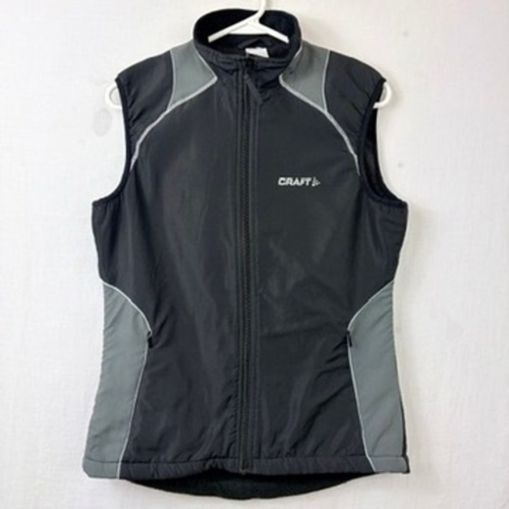 Craft L3 Protection Fleece Lined Full Zip‎ Vest Sz Small Running Athletic Layer